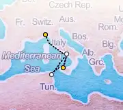 6 Night Palermo to Genoa cruise