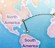 18 Night London to New York cruise