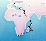 29 Night Cape Town to Portofino cruise