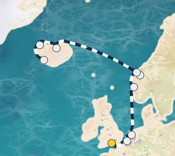 11 Night London to Reykjavik cruise