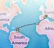 18 Night Marseille to Fort-de-France cruise