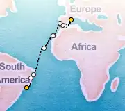 19 Night Barcelona to Rio cruise