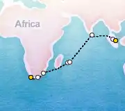 22 Night Cape Town to Singapore cruise