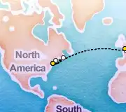 15 Night London to New York cruise