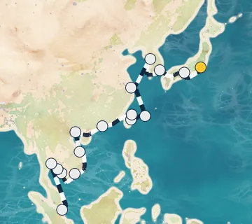 30 Night Tokyo to Singapore cruise