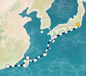 11 Night Tokyo to Hong Kong cruise