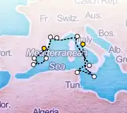 14 Night Barcelona to Rome cruise