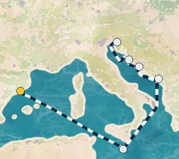 7 Night Barcelona to Trieste cruise