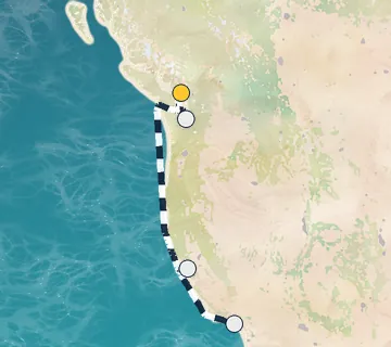 7 Night Vancouver to Los Angeles cruise