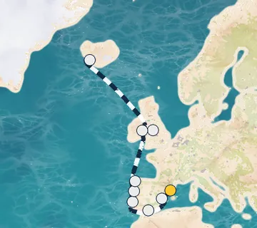 14 Night Barcelona to Reykjavik cruise