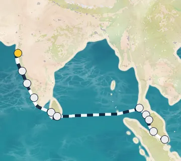 14 Night Mumbai to Singapore cruise