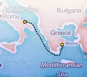 2 Night Bari to Athens cruise