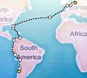 36 Night San Antonio to Hamburg cruise