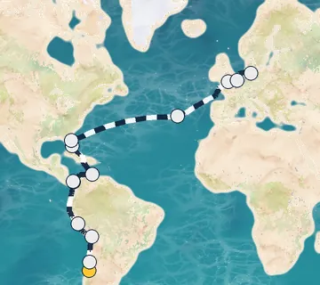 36 Night San Antonio to Hamburg cruise