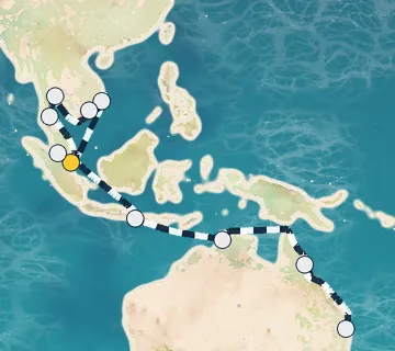 24 Night Singapore to Brisbane cruise