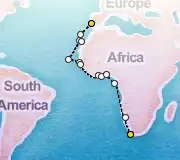 24 Night Lisbon to Cape Town cruise