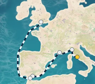 8 Night Rome to London cruise