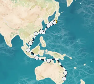 30 Night Tokyo to Sydney, Australia cruise