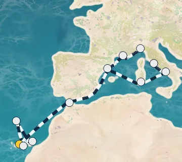 18 Night Tenerife to Rome cruise