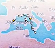 9 Night Barcelona to Rome cruise