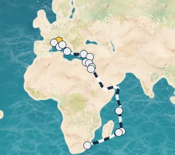 28 Night Portofino to Durban cruise