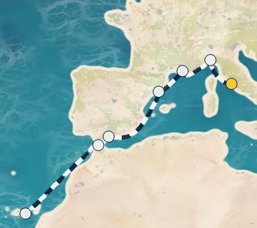 8 Night Rome to Las Palmas cruise