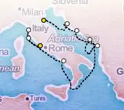 11 Night Ravenna to Rome cruise