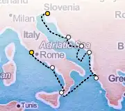 7 Night Trieste to Rome cruise