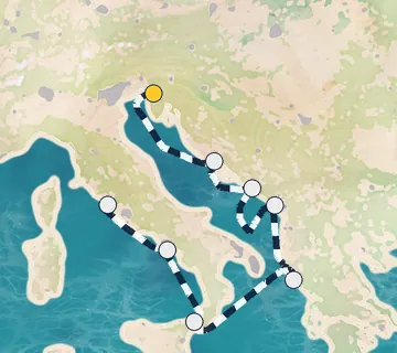 7 Night Trieste to Rome cruise