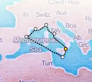 7 Night Messina to Taormina cruise