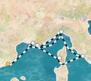 6 Night Barcelona to Portofino cruise