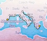 21 Night Barcelona to Athens cruise