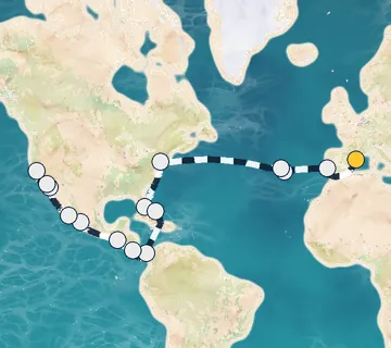 37 Night Barcelona to San Francisco cruise