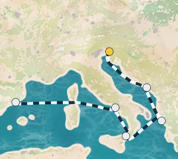 7 Night Monfalcone to Barcelona cruise