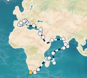 61 Night Cape Town to Barcelona cruise