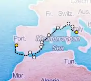 10 Night Lisbon to Rome cruise