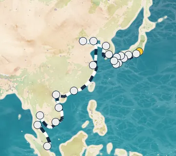 37 Night Tokyo to Singapore cruise