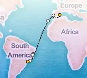 15 Night Valencia to Sao Paolo cruise