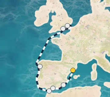 7 Night Barcelona to Tilbury cruise