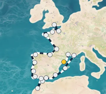 22 Night Barcelona to London cruise