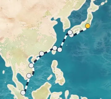 14 Night Tokyo to Singapore cruise