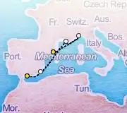 6 Night Malaga to Barcelona cruise
