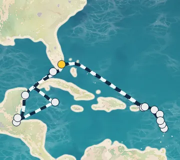 22 Night Miami to Miami cruise
