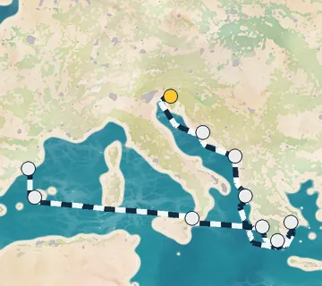 10 Night Trieste to Barcelona cruise