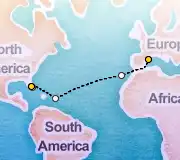 14 Night Barcelona to Miami cruise