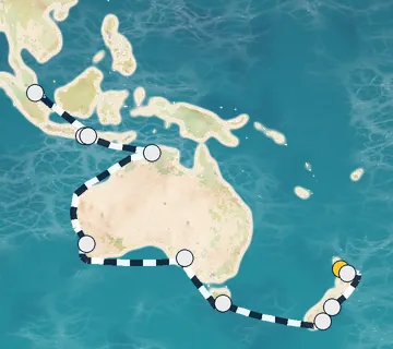 28 Night Auckland to Singapore cruise