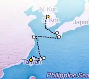 10 Night Taichung to Seoul cruise