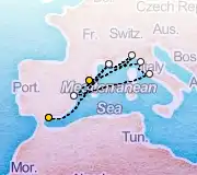 10 Night Barcelona to Malaga cruise
