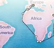 37 Night Savona to Dubai cruise