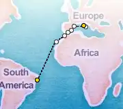 15 Night Maceió to Rome cruise